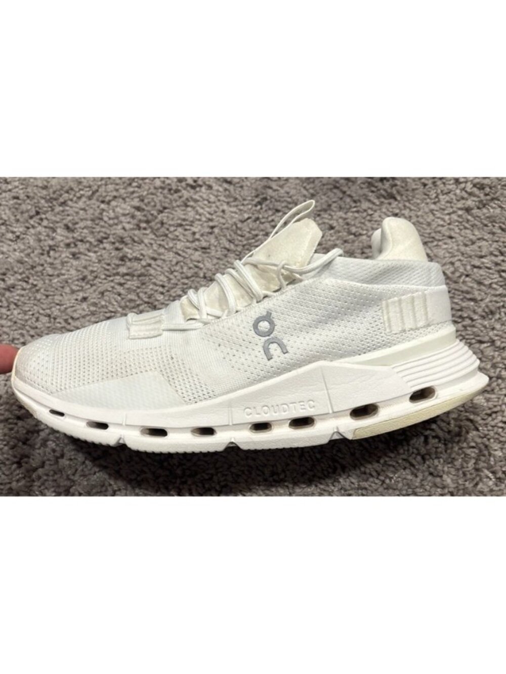 Nice! On Cloudswift Womens Running Shoes White Mesh Sneakers 26.98225 Size 8